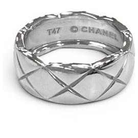 Anel de banda Chanel W14629 Coco Crush Prata