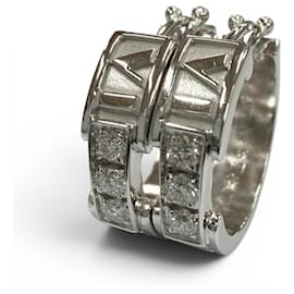 Orecchini a cerchio Atlas di Tiffany & Co. 750 (WG) 6-Diamanti