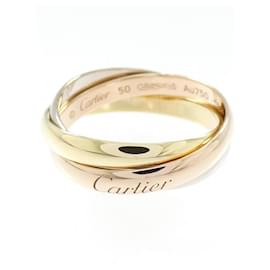 Cartier Trinity Ring aus 18K Rosé Weiß und Gelbgold