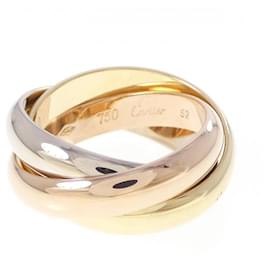 Cartier Trinity Ring aus Weißgold Gelbgold und Roségold