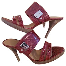 Mule Hermès pelle di alligatore