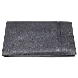 Bulgari Bvlgari Black Leather Long Wallet