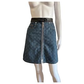 Minifalda de denim Monogram Louis Vuitton