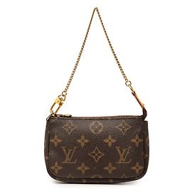 Louis Vuitton Brown Monogram Mini Pochette Accessoires