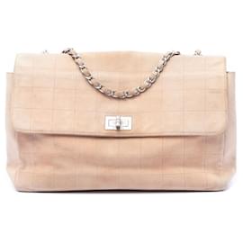 Chanel Brown Choco Bar Suede Mademoiselle Turnlock Flap