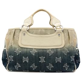 Borsa Celine Blue Macadam Denim Ombre Boogie - Céline