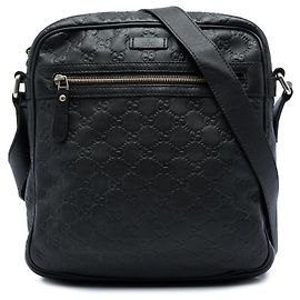 Gucci Black Guccissima Crossbody