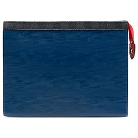 Louis Vuitton Blue Epi Pochette Voyage MM