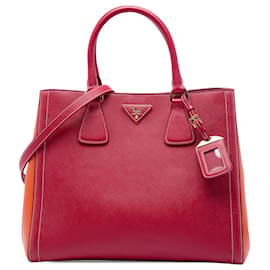 Borsa Prada Red Bicolor Saffiano Lux