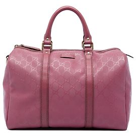 Borsa Boston Joy in GG Imprime Gucci rosa, taglia Medium