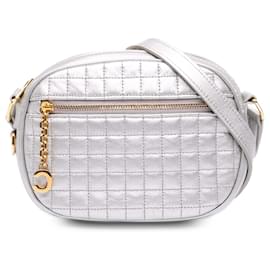 Céline Borsa a tracolla Celine Silver Small Quilted Calfskin C Charm