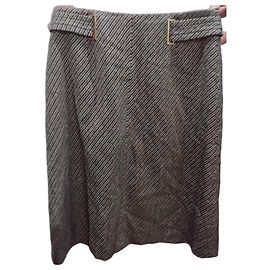 Hugo Boss Virgin Wool Blend Pencil Skirt