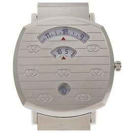 Gucci Grip Armbanduhr aus Edelstahl