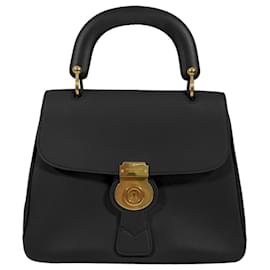 Burberry Leder-Tote-Tasche mit Tragegriff Medium Schwarz