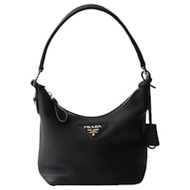 Borsa Hobo a tracolla nera - Prada