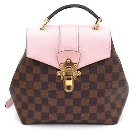 Louis Vuitton Zaino Clapton da donna in tela Damier Ebene