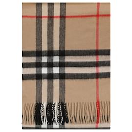 Check Kaschmir Schal Beige - Burberry