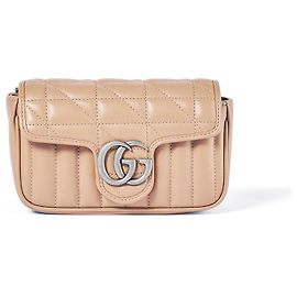 Gucci Borsa a tracolla Super Mini Chain Matelassé Marmont GG