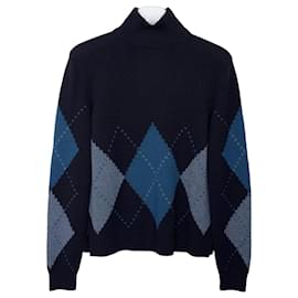 Abigail Rollkragenpullover aus Kaschmir Strick Navy - Loro Piana