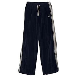 Pantalones de chándal de terciopelo Blue Night - Céline