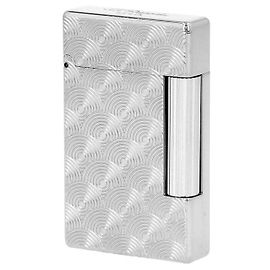 St Dupont Accendino Cinetic in argento con iniziali