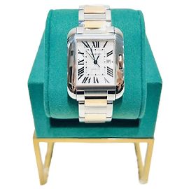 Cartier Relógio Tank Anglaise em combinação de ouro rosa