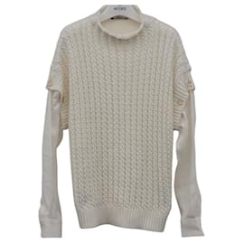 Mehrlagiger Baumwollstrickpullover - Fendi