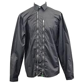 Technische Popeline-Hemdenjacke mit Reißverschluss für Herren - Hermès