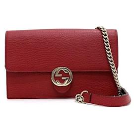 Gucci Borsa a tracolla Mini Flap con Interlocking GG e catena