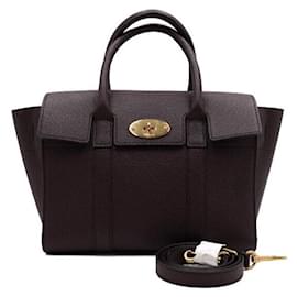 Kleiner New Bayswater Tote Bag aus Leder in Burgundy - Mulberry