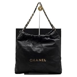 Chanel Borsa a tracolla in metallo dorato media