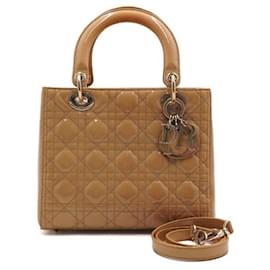 Borsa Tote e Borsa a Spalla Media in Vernice Giallo da Donna - Dior