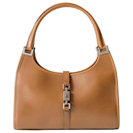 Gucci Jackie Handbag Brown Leather