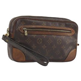 LOUIS VUITTON Monogram Marly Dragonne GM Clutch Bag M51825 LV Auth am12137