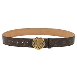 Gürtel LOUIS VUITTON Monogram Ceinture 1904 Milleneuve Saint-Quatre Auth ar14103