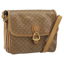 Céline Borsa a tracolla CELINE in tela Macadam PVC Beige Oro Auth 194609