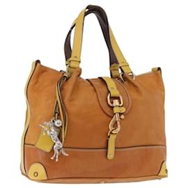 Borsa Chloe in pelle beige oro argento auth bs36296A - Chloé