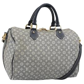 LOUIS VUITTON Monogram Idylle Speedy Bandouliere 30 Borsa Navy M56703 Auth ep15457