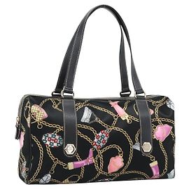 Borsa GUCCI in raso nero con finiture dorate 154180 Auth ep15224V