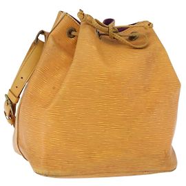Borsa a Spalla LOUIS VUITTON Epi Petit Noe Giallo M44109 LV Auth 192667
