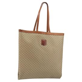Céline Bolsa Tote CELINE Macadam em PVC e Couro Bege Marrom Autêntica ep15154