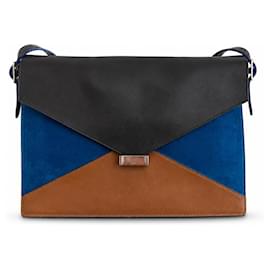 Céline Borsa Medium Diamond Tricolour in pelle e scamosciato