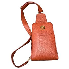 Autre Marque Stefano Ricci Borsa a tracolla in pelle arancione