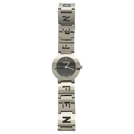 Fendi 3050L Logo Motif Armbanduhr aus Edelstahl mit Quarzwerk