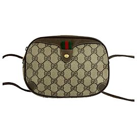 Bolso de hombro de cuero Gucci Vintage Sherry Line GG Logo
