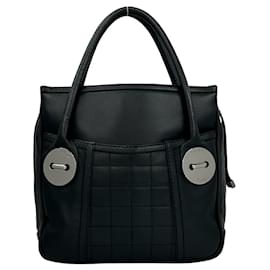 Borsa Chanel in pelle di vitello martellata nera