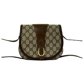 Borsa a tracolla in pelle Gucci Vintage GG Logo