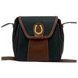 Gucci Vintage Micro GG Muster Leder Schultertasche