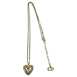 Collana Christian Dior CD Logo Motif Cuore Oro