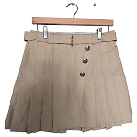 Falda plisada beige Maje